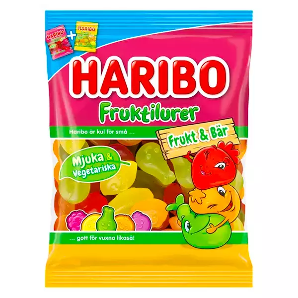 Haribo Fruktilurer Frukt & Bär 80g