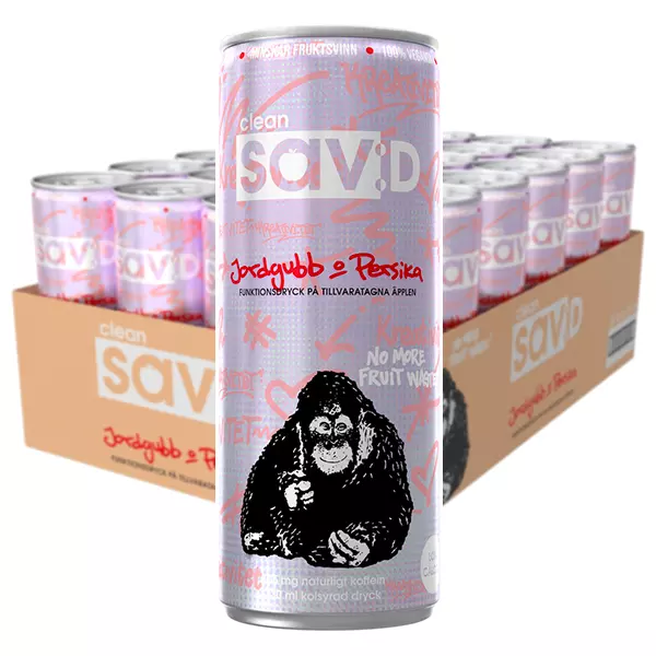 Clean Sav:D Jordgubb Persika 24st x 33cl