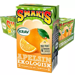 SMAKIS Apelsin Krav Brick 25cl - 27 st