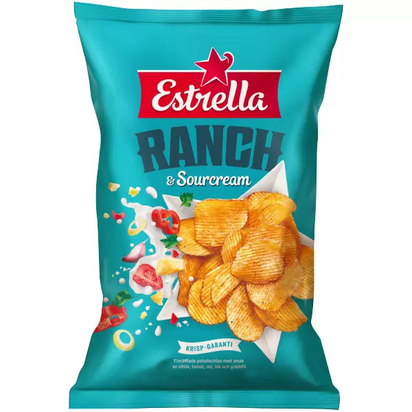 Estrella Ranch & Sourcream 175g