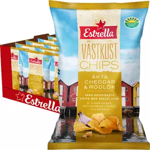 Estrella Västkust Cheddar 180g x 10st