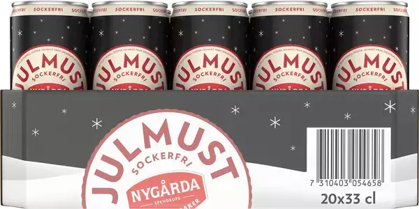 Nygårda Julmust Sockerfri 33cl x 20st