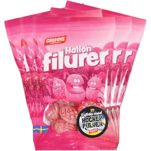 5st - Grahns Hallonfilurer 70g