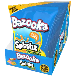 Bazooka Splashz Tropical Punch 120g-12st