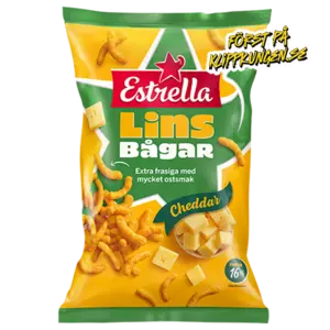 Estrella Linsbågar Cheddar 150g