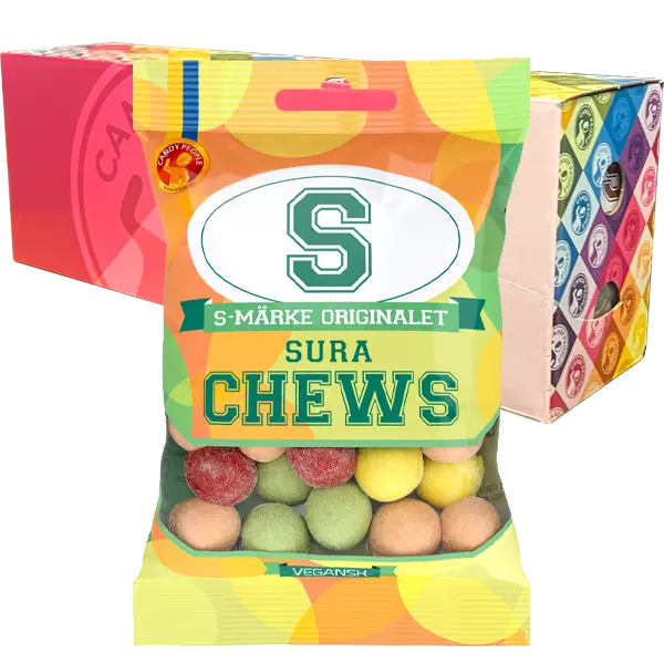 S-Märke Chews Sura 18st x 70g