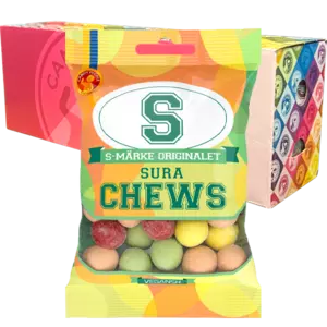 S-Märke Chews Sura 18st x 70g