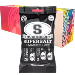 S-Märke Supersalt Pulver 5-pack x 20st