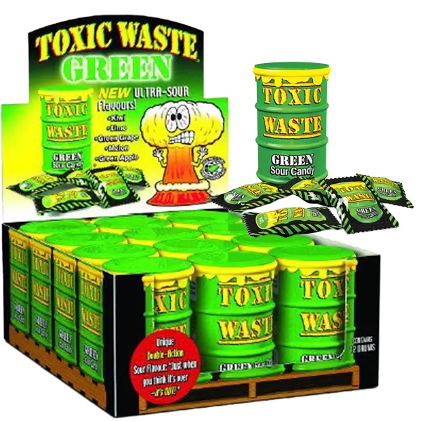 Toxic Waste Green Drum 42g x 12st