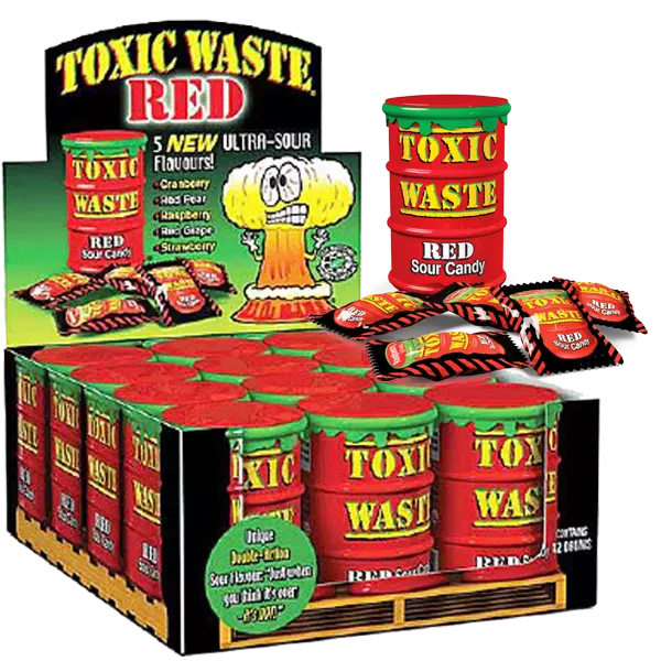 Toxic Waste Red Drum 42g x 12st