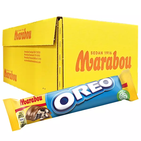Marabou Oreo Mjölkchoklad 37g x 36st
