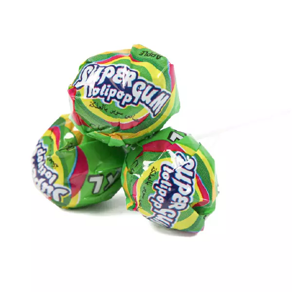 Super Gum Lollipop Green Apple