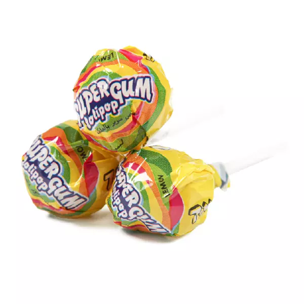 Super Gum Lollipop Lemon