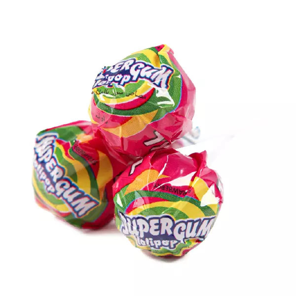Super Gum Lollipop Strawberry