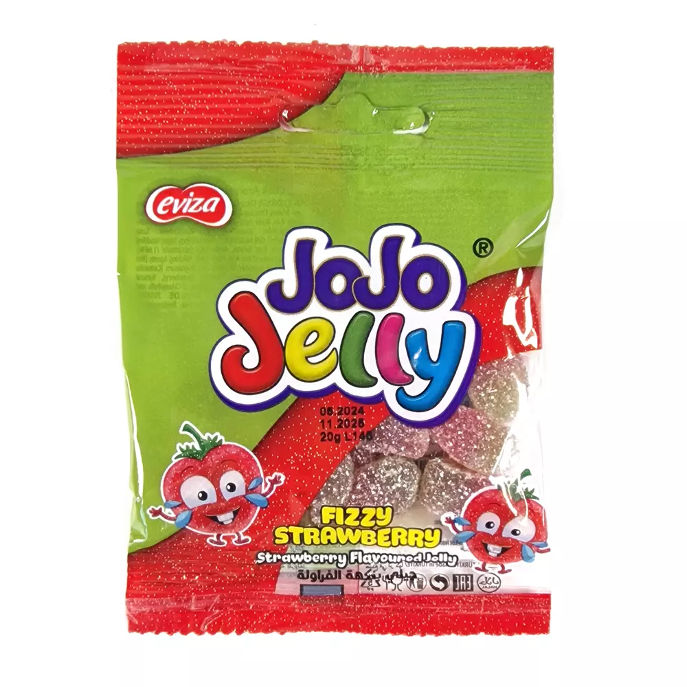 JoJo Jelly Fizzy Strawberry 20g x 170st