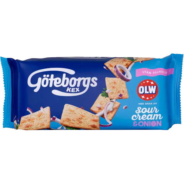 Göteborgs Kex OLW Sourcream/Onion 70g