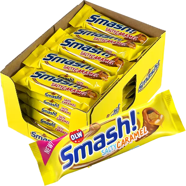 Smash Bar Salty Caramel 40g x 25st