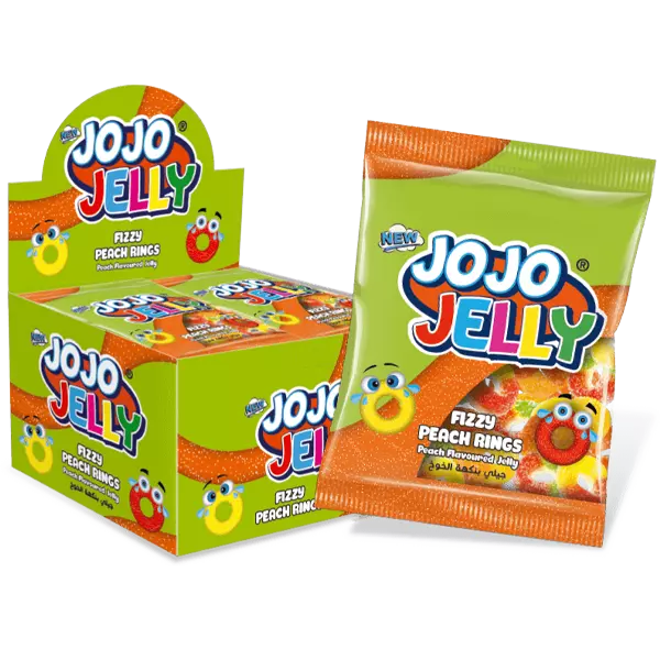 JoJo Jelly Fizzy Peach Rings 20g x 170st