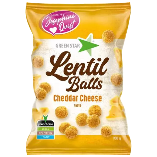 Lentil Balls Cheddar Cheese 100g