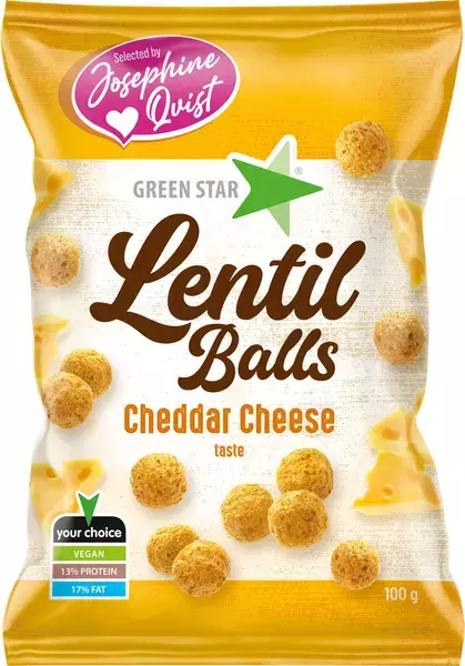 Lentil Balls Cheddar Cheese 100g
