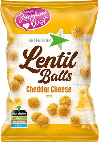 Lentil Balls Cheddar Cheese 100g