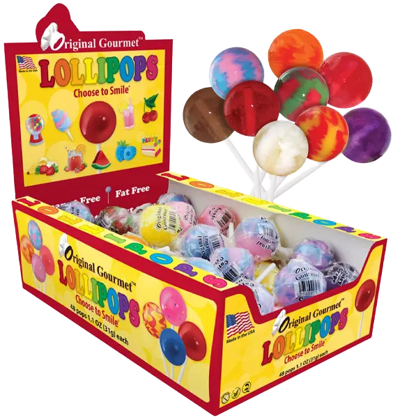 Original Gourmet Lollipops 31g x 48st