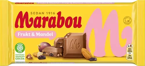 Marabou Frukt & Mandel 200g