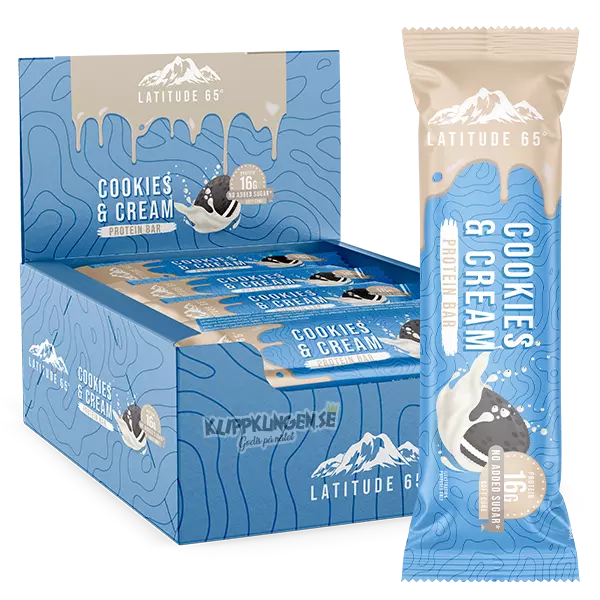 Latitude 65 Bar Cookies & Cream 54gx12st