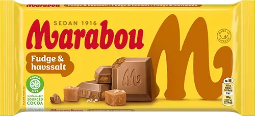 Marabou Fudge & Havssalt 185g