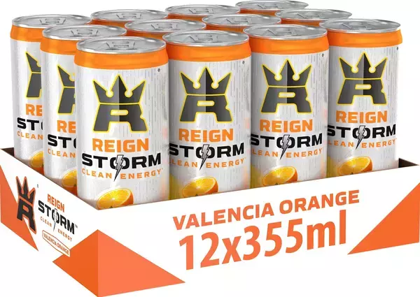 Reign Storm Valencia Orange 355ml x12