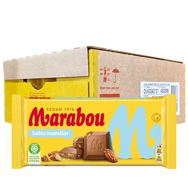Marabou Salta Mandlar 200g x16