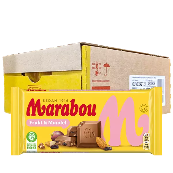 Marabou Frukt & Mandel 200g x15