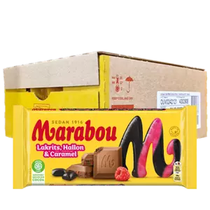 Marabou Lakrits Hallon Caramel 185g x17