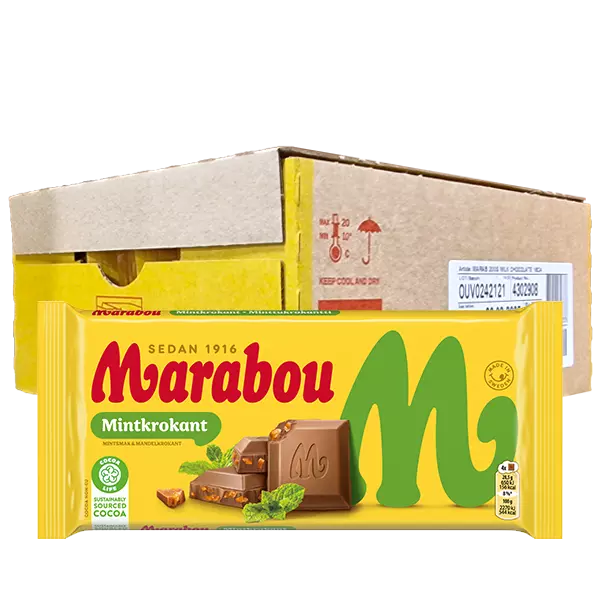 Marabou Mintkrokant 200g x15