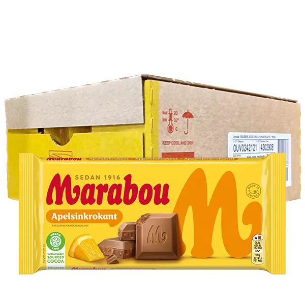 Marabou Apelsinkrokant 200g x15