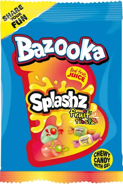 Bazooka Splashz Fruity 120g