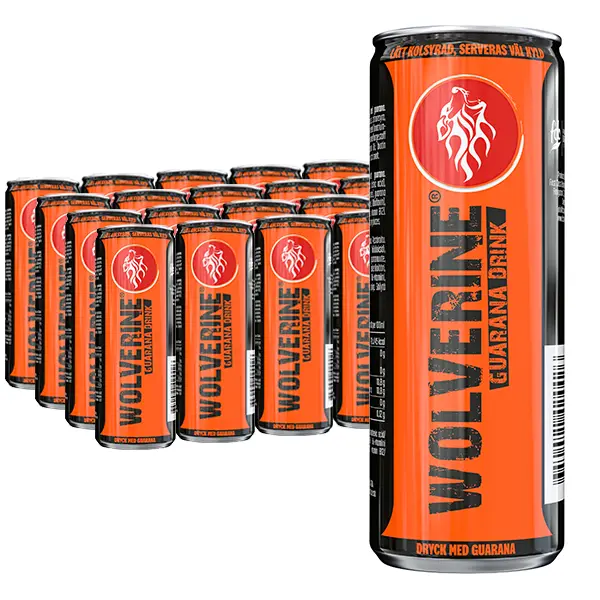 Wolverine Guarana 25cl x 24st