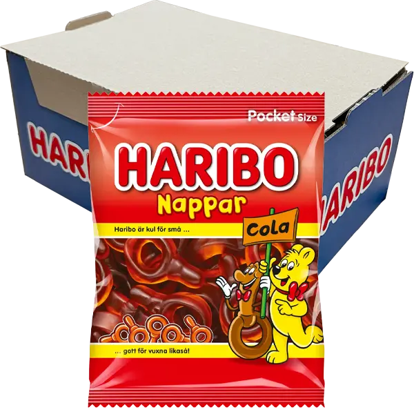 Haribo Colanappar 80g x 24st