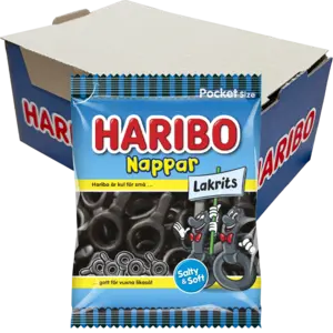 Haribo Salta Nappar 80g x 20st