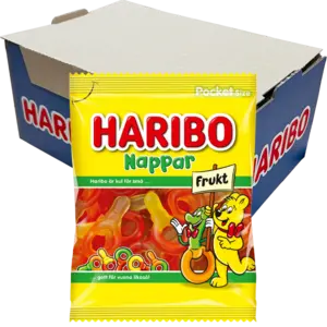 Haribo Fruktnappar 80g x 24st