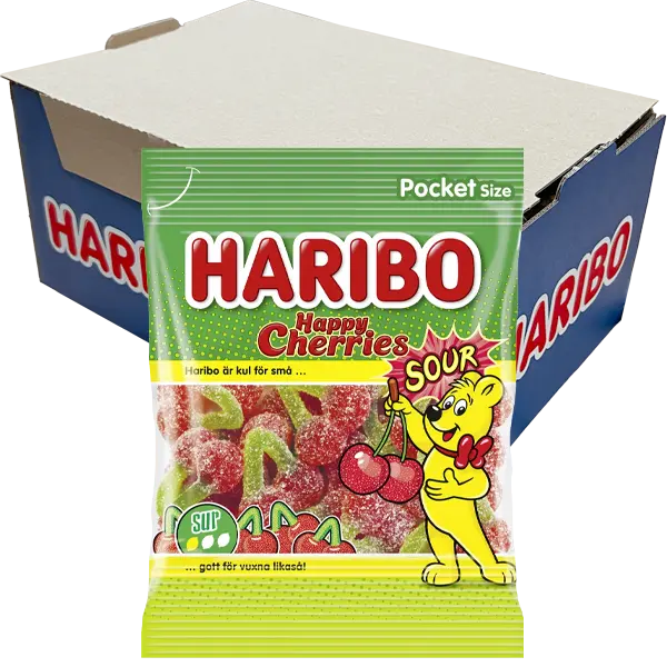 Haribo Happy Cherries Sour 75g x 20st