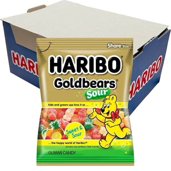 Haribo Sour Goldbears 70g x 24st