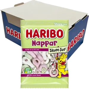Haribo Sura Nappar Skum 120g x 12st