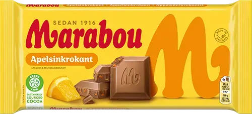 Marabou Apelsinkrokant 200g