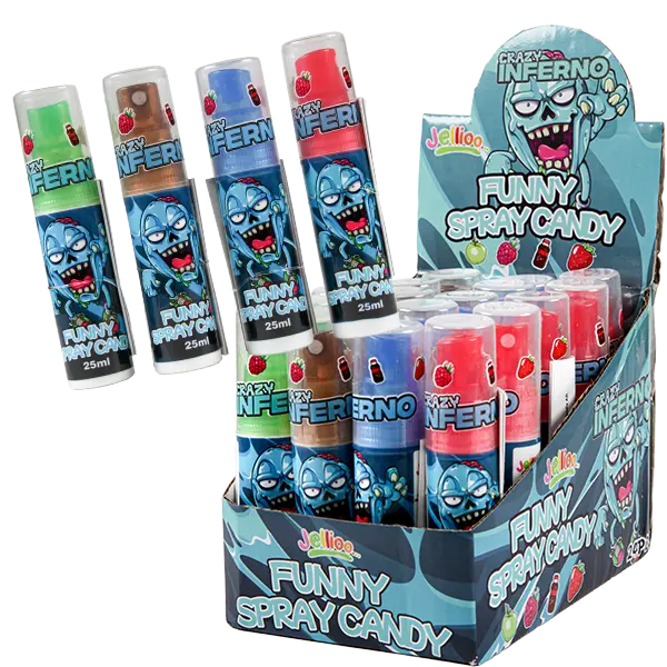 Jellioo Inferno Funny Spray 25ml x 24st