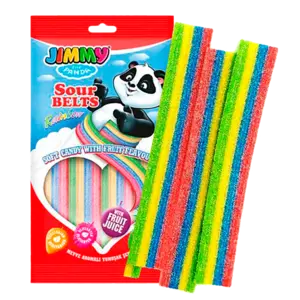 Jimmy Sour Belts Rainbow 75g