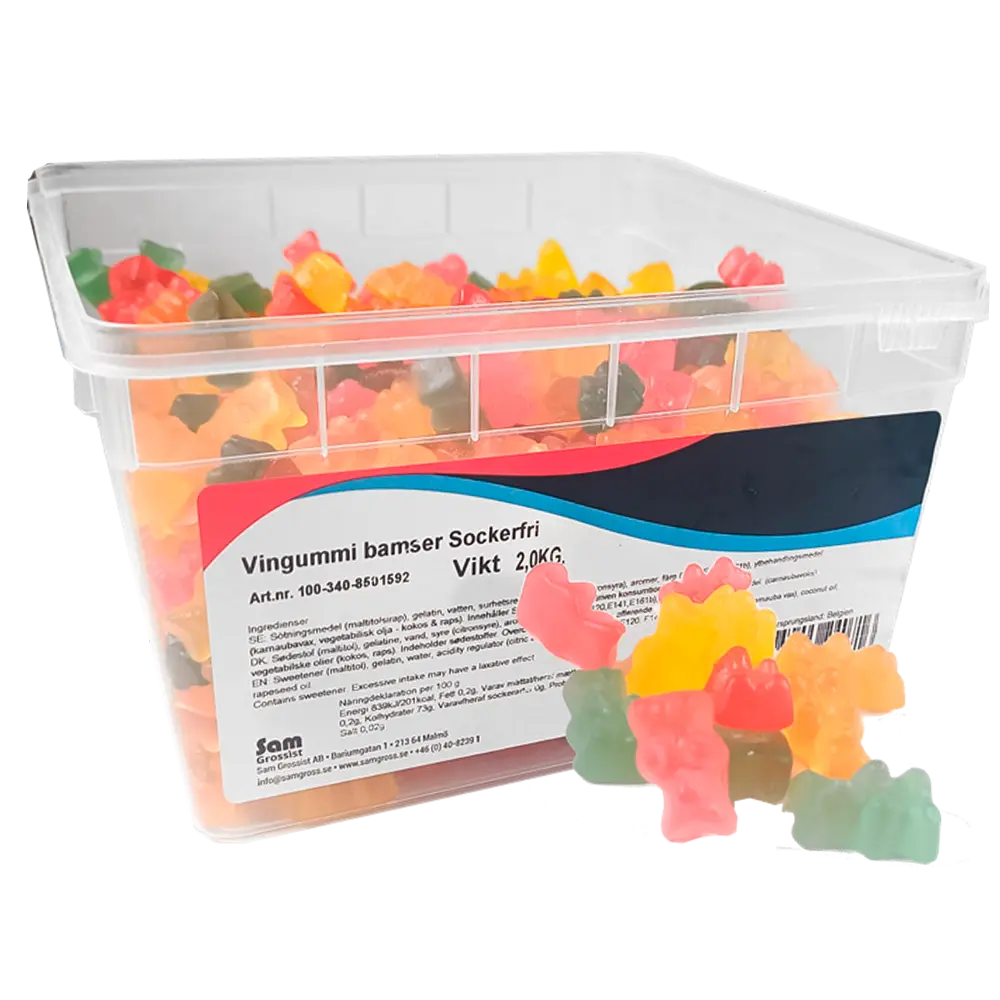 Vingummibamsar Sockerfri 2kg