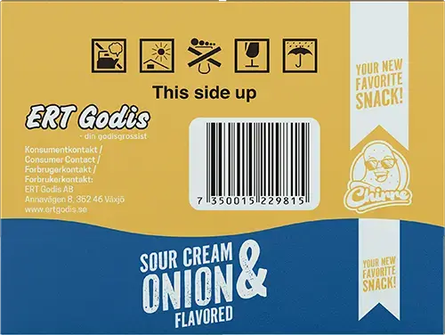 Chirre® Sour Cream & Onion 24st x 160g