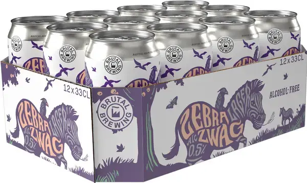 BB Zebra Zwag 0.5% 33cl x 12st
