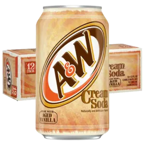 A&W Cream Soda 35,5cl x 12st